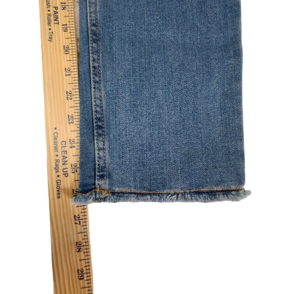 Levi's Girls Size 12R Blue Solid Low Pro Straight Cut Jeans Mid Rise NWT - Picture 8 of 14